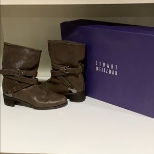 Stuart Weitzman taupe Booties